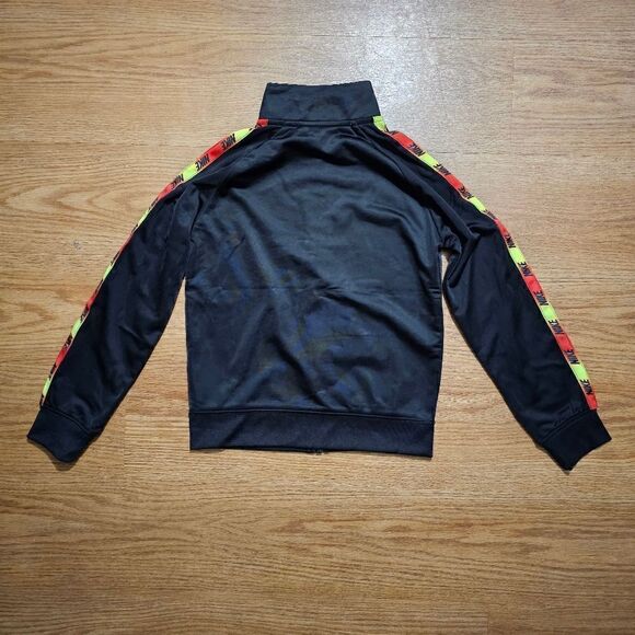 Nike Sportswear Track Jacket Multi Logo Kids Size 7 Black Red Yellow White New - Picture 8 of 9